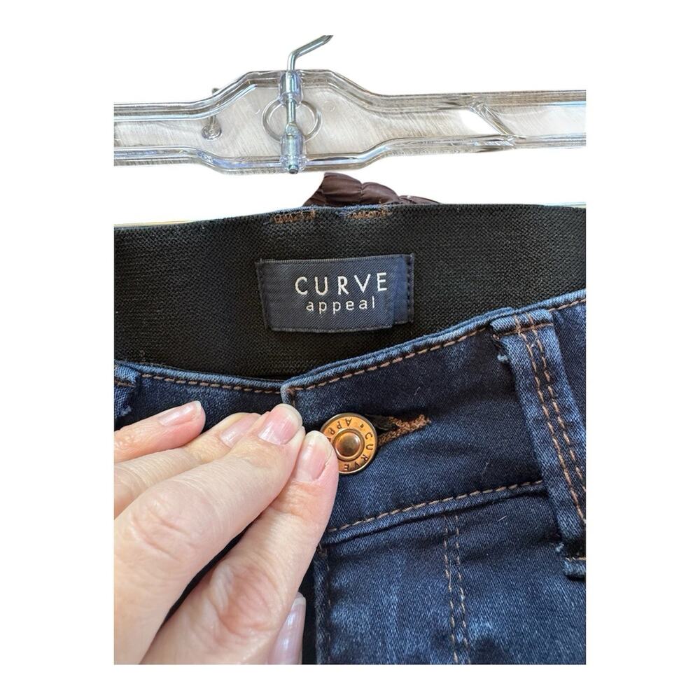 CURVE APPEAL Curve Creator High Rise Skinny Jeans Dark Wash Women's Size 8 29 - Picture 3 of 6
